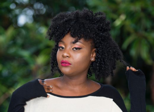 woman with natural hair twist out