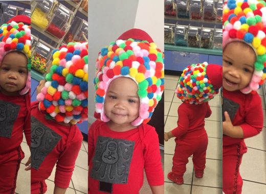 gumball machine baby diy costume