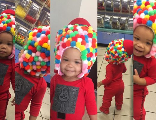 gumball machine baby diy costume