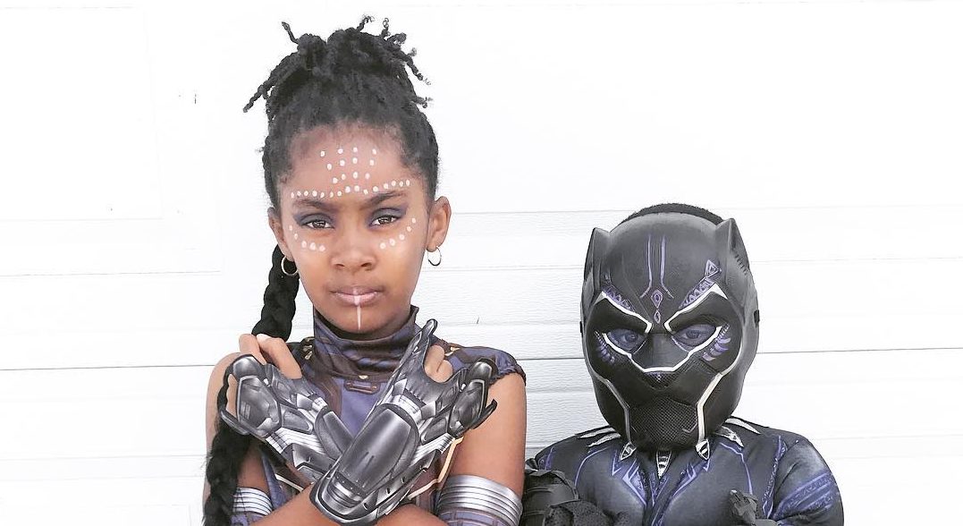 shuri and black panther kids costumes