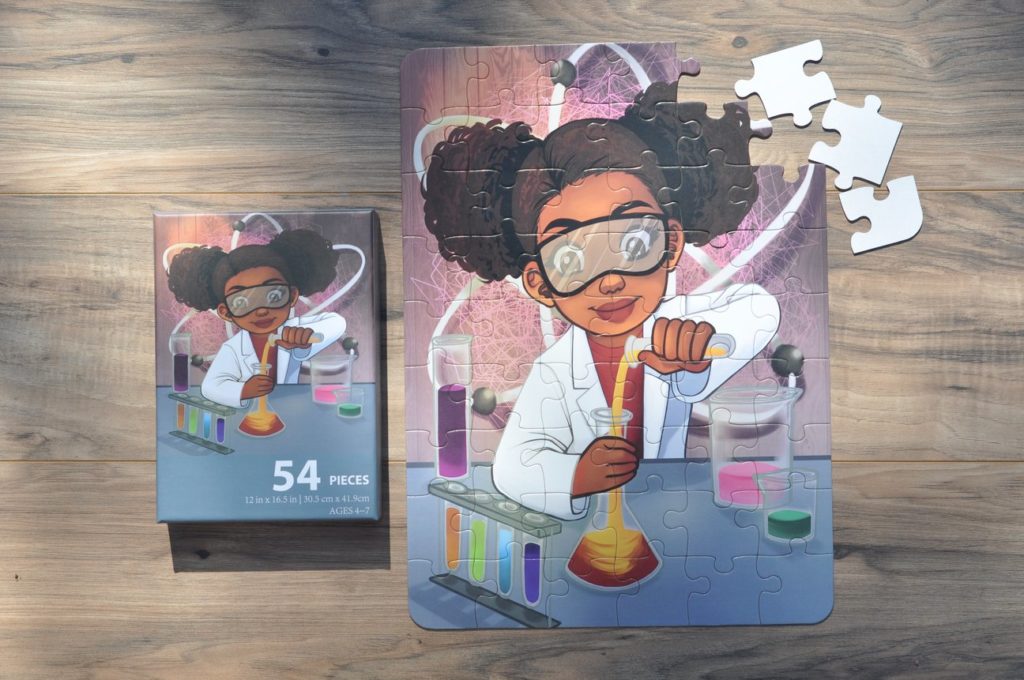 puzzle huddle chemist girl jigsaw gift