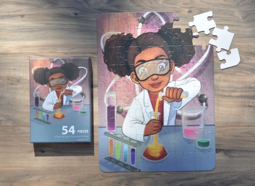 puzzle huddle chemist girl jigsaw gift