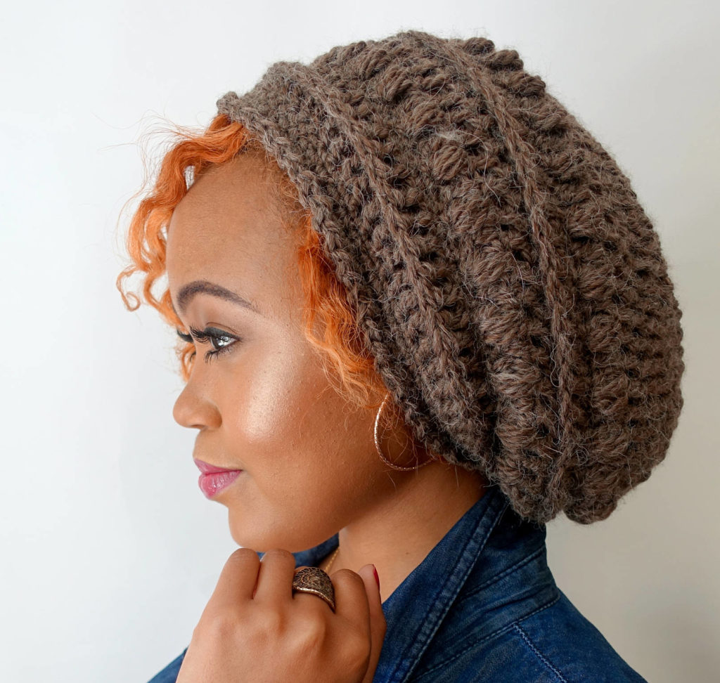 swak couture slouchy bobble beanie