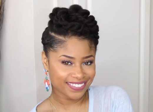 5 quick natural hair updos