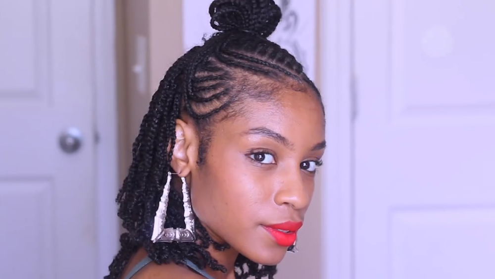 3 Box Braids Style Tutorials You Can Do Without Extensions