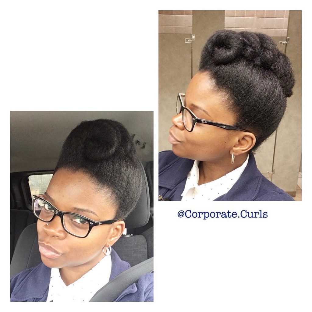 natural hairstyle for work