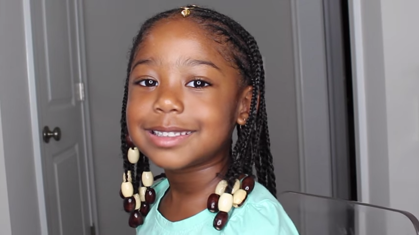 Kids Fulani Inspired Braid Hairstyle Tutorial Naturally